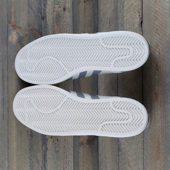 adidas Superstar Originals Men's Retro Shoes Sneakers White Tint Silver Metallic - Picture 7 of 9